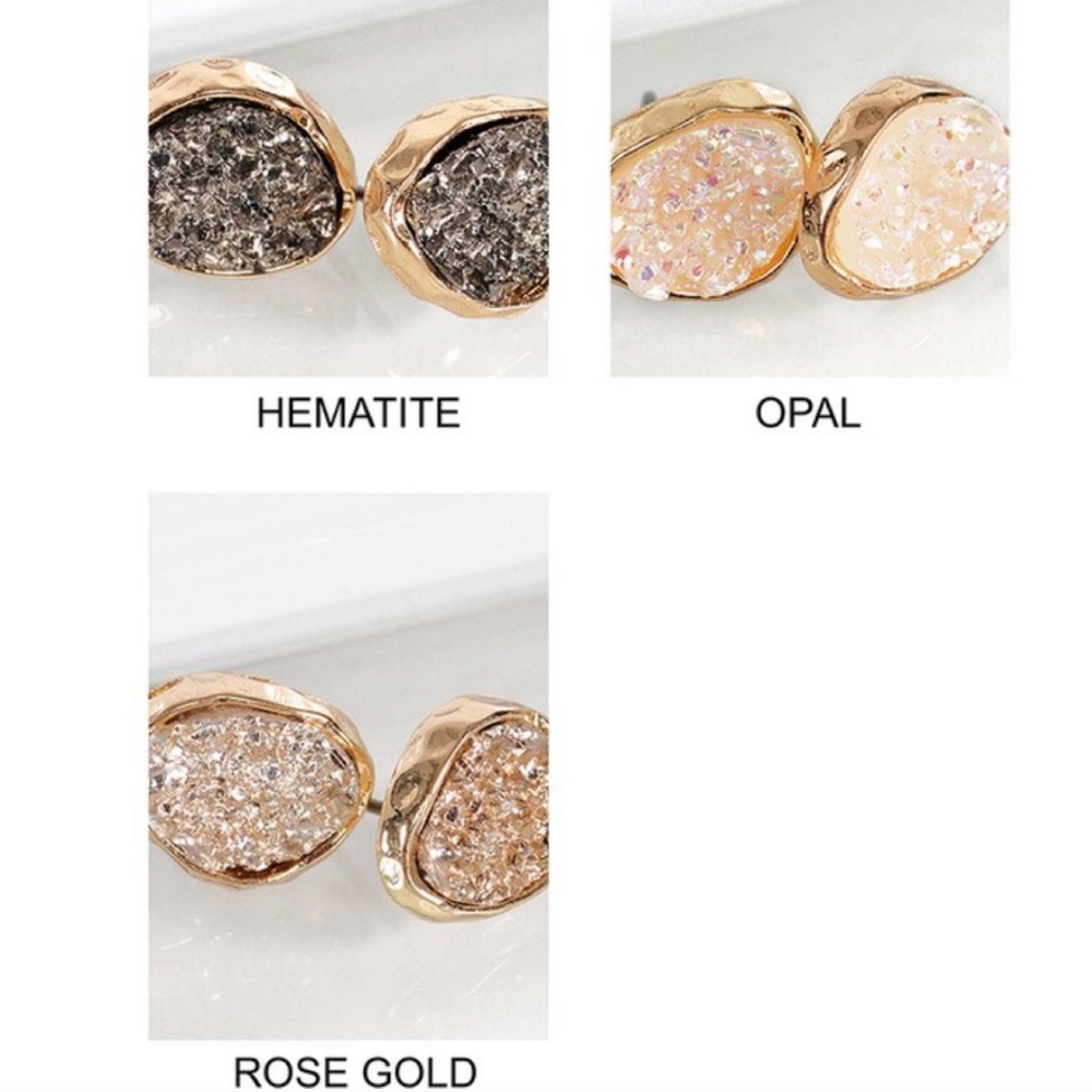Druzy Earings - Picture 2 of 5